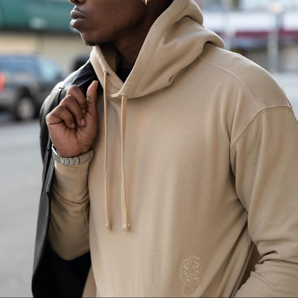 Cadogan Los Angles Hoodie Size‎ Medium Streetwear Beige
